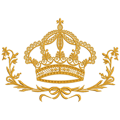 Matriz de matriz Matriz De Bordado Moldura Grande Com Coroa